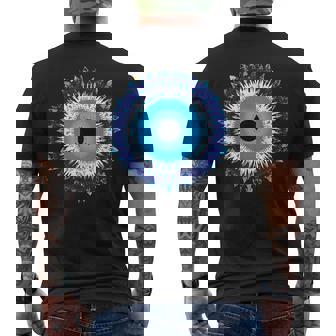 Evil Eye Protection From Evil Greek Mati Turkish Nazar Men's Back Print T-Shirt - Monsterry
