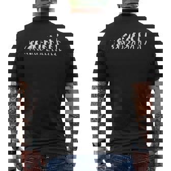 Evolución Clásica De Mono Humano Simios Evolucionando Amante De La Familia Camiseta Hombre Estampado Espalda - Regaloses