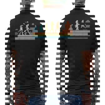 Evolution De L'homme Dj Technoinyle Rétrointage Musique Deejay T-shirt imprimé au dos - Cadeauxyz