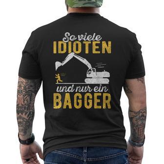 Excavator Driver Digger Guide Construction Worker Construction Nur Ein Digger T-Shirt mit Rückendruck - Geschenkecke