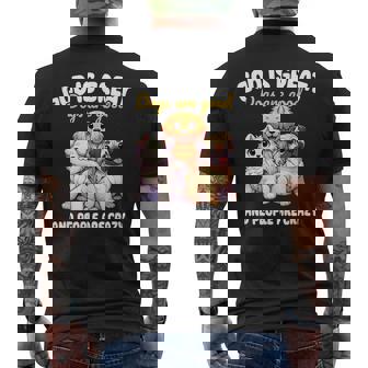Faithful Paws Apparel God Is Great Dogs Are Good Graphic Small Men's Back Print T-Shirt - Monsterry