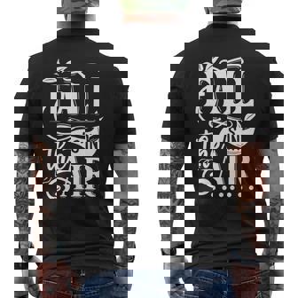 Fall Is In The Air Autumn Season Pumpkin Quote Fall Premium Men's Back Print T-Shirt - Monsterry