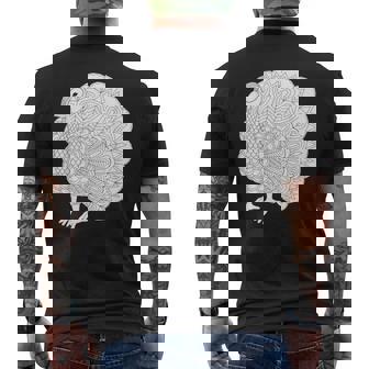 Fall Thanksgiving Turkey Color Your Own Shirt Colorific Tees Men's Back Print T-Shirt - Monsterry