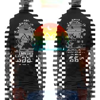 Family Camping Crew 2025 Outdoor Camper Group Matching Men's T-shirt Back Print - Seseable
