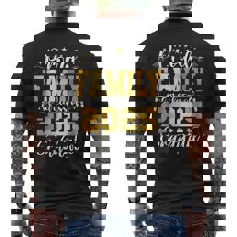 Family Senior 2025 Proud Family Of A Class Of 2025 Graduate Men's Back Print T-Shirt - Monsterry