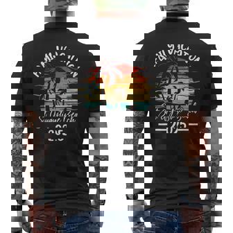 Family Vacation 2025 Vintage Florida St Augustine Beach Men's T-shirt Back Print | Mazezy