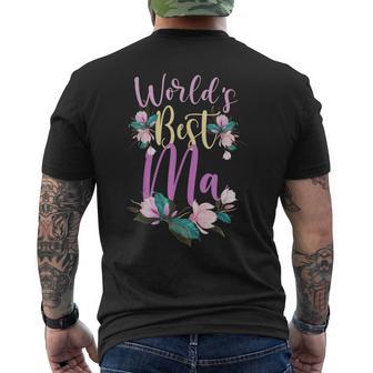 Family World's Best Ma Ma Ever Men's T-shirt Back Print - Thegiftio UK