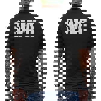 Fancy Dress Swat Costume Children's Swat Carnival Uniform T-Shirt mit Rückendruck - Geschenkecke