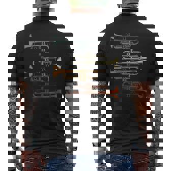 Fanfare Retro Cadeau Pour Les Fans De Trompette T-shirt imprimé au dos - Cadeauxyz