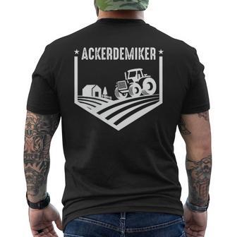 Farmer Tractor Lovers Farmers Child Pocket Print Farmers Demic T-Shirt mit Rückendruck - Geschenkecke