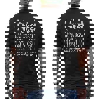 I Farted That's As Close To Me Giving A Shjt Fart Men's T-shirt Back Print - Thegiftio
