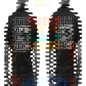 Father's Day Husband Dad DJ Legend DJ Disc Jockey Music Men's Back Print T-Shirt - Monsterry