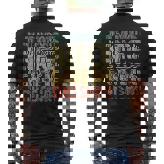 My Favorite Niece Gave Me This Shirt Christmas Men's Back Print T-Shirt - Monsterry