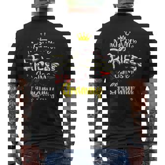 My Favorite Princess Calls Me Grammy Men's T-shirt Back Print | Mazezy