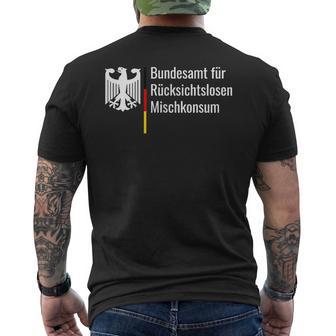 Federal Office For Ruthless Mixed Consumption T-Shirt mit Rückendruck - Geschenkecke