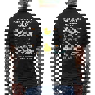Feed Ducks Talk About Ducks Tank Top Men's Back Print T-Shirt - Monsterry