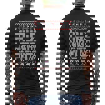 Feliz Navidad Putos Divertido Mexicano Feo Regalo De Fiesta De Navidad Camiseta Hombre Estampado Espalda - Regaloses