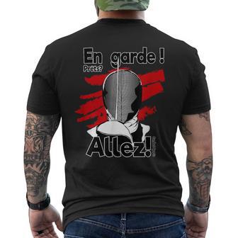 Fencing Fencing Sports T-Shirt mit Rückendruck - Geschenkecke