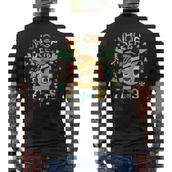 Festive Whoop Deer It Is Christmas Men's Back Print T-Shirt - Monsterry