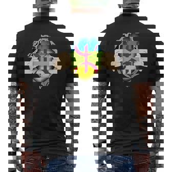 Fier D'être Amazigh Berbère Kabyle Motifs Drapeau Berbère Rif Moroccan Algérien Multicolored S Col Rond Crew Neck Manche Courte Classique Léger Homme T-shirt imprimé au dos - Cadeauxyz