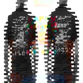 Fiesta De Cumpleaños De Cappy Birthday Para Amantes De Los Capibara Para Niñas Y Niños Camiseta Hombre Estampado Espalda - Regaloses