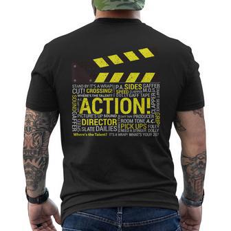 Filmmaker Director Cameraman Film Crew T-Shirt mit Rückendruck - Geschenkecke