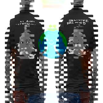 Finally Achieved World Peace On Earth Pun World Peas Tank Top Men's Back Print T-Shirt - Monsterry