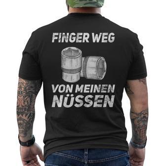 Finger Wegon Mein Nüs Car Mechanic Screwdriver S T-Shirt mit Rückendruck - Geschenkecke