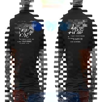 Fingerprint Heart Autism Each Print Tells A Different Story Men's T-shirt Back Print - Thegiftio UK