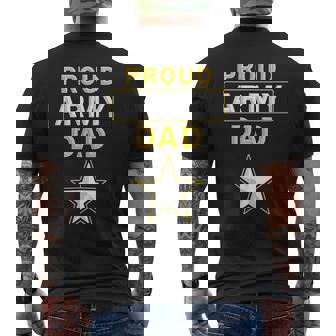 Fire Fit s Proud Army Dad US Army Dad Shirt Fathers Day Cotton 100 Classic Fit Short Sleeve Crew Neck Size Small Men's Back Print T-Shirt - Monsterry