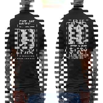 First Time Dad Est 2025 New Baby Fathers Day New Dad Men's Back Print T-Shirt - Monsterry
