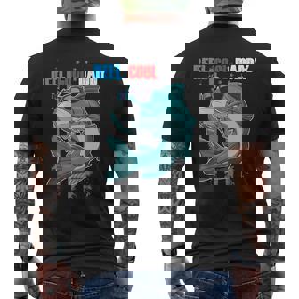 Fish Face Mask Sunglasses USA Flag Reel Cool Daddy Fishing Premium Men's Back Print T-Shirt - Monsterry