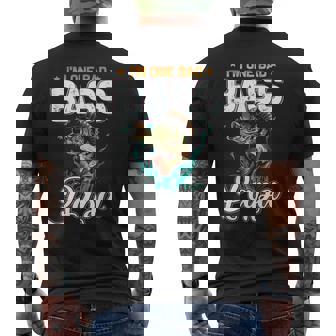 Fisherman I'm One Bad Bass Papa Fishing Lover Father's Day Men's T-shirt Back Print | Mazezy
