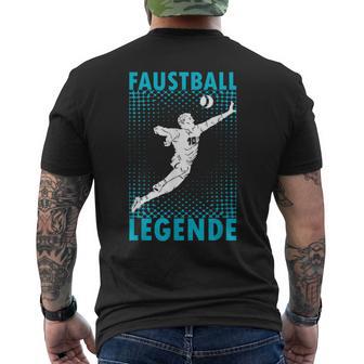 Fistball Legend Fistball Player Fist Baller T-Shirt mit Rückendruck - Geschenkecke