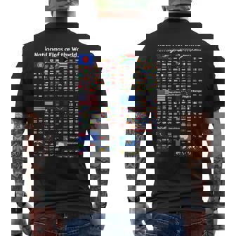 Flags Of The Countries Of The World International Men's Back Print T-Shirt - Monsterry