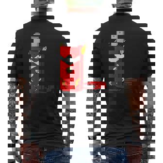 Flash Drive USB Stick Super Hero Lightning Speed Geek Shirt Men's Back Print T-Shirt - Monsterry