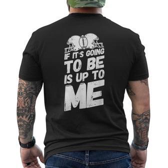 Football Watch Party Viewing Saying Control Men's Back Print T-Shirt - Monsterry