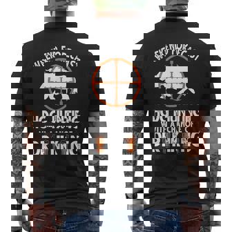 Weekend Forecast Hog Hunting With A Chance Of Drinking Men's T-shirt Back Print | Seseable UK