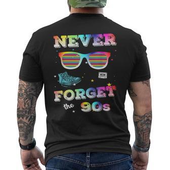 Never Forget 90S Retrointage Never Forget T-Shirt mit Rückendruck - Geschenkecke