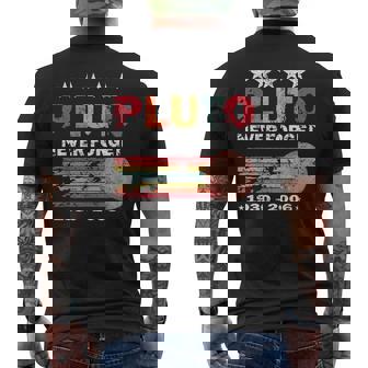 Never Forget Pluto Retrointage 1930 2006 Idea T-Shirt mit Rückendruck - Seseable