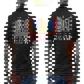 Freadom Anti Ban Books Freedom To Read Book Lover Reading Men's Back Print T-Shirt - Monsterry