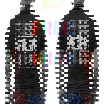 Free Mom Hugs Lgbtq Pride Month Men's Back Print T-Shirt - Monsterry