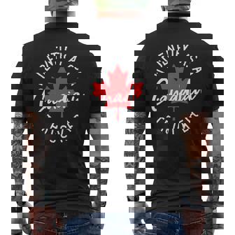 Freedom Convoy 2022 I Identify As Canadian Trucker Support Premium Men's Back Print T-Shirt - Monsterry