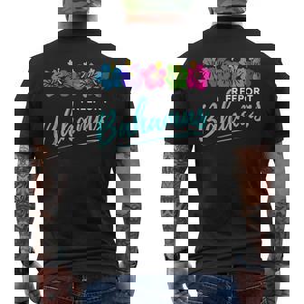 Freeport Bahamas Tropical Flower Beach Vacation Family Group Men's Back Print T-Shirt - Monsterry