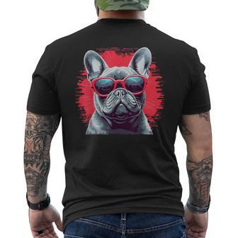 French Bulldog With Sunglasses T-Shirt mit Rückendruck - Geschenkecke