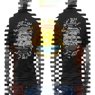 Friday Is Pizza Night Men's Back Print T-Shirt - Monsterry