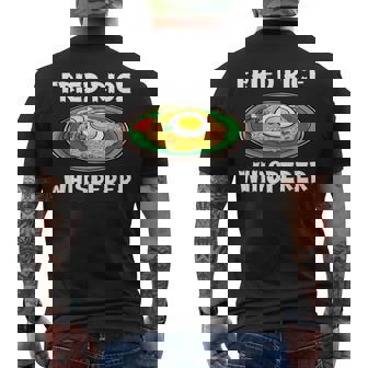 Fried Rice Whisperer Asian Street Food Men's Back Print T-Shirt - Monsterry