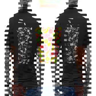Fruit Juice Fruit Smoothie Healthy Delicious Living Tank Top Men's Back Print T-Shirt - Monsterry