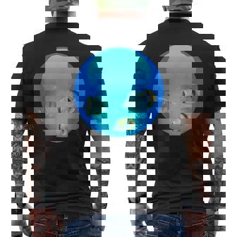 Frutiger Aero Aesthetic Tech Orb Poissons T-shirt imprimé au dos - Cadeauxyz