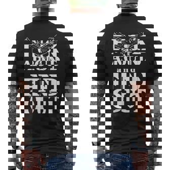 Fuck Around And Find Out Eagle Men's T-shirt Back Print - Monsterry